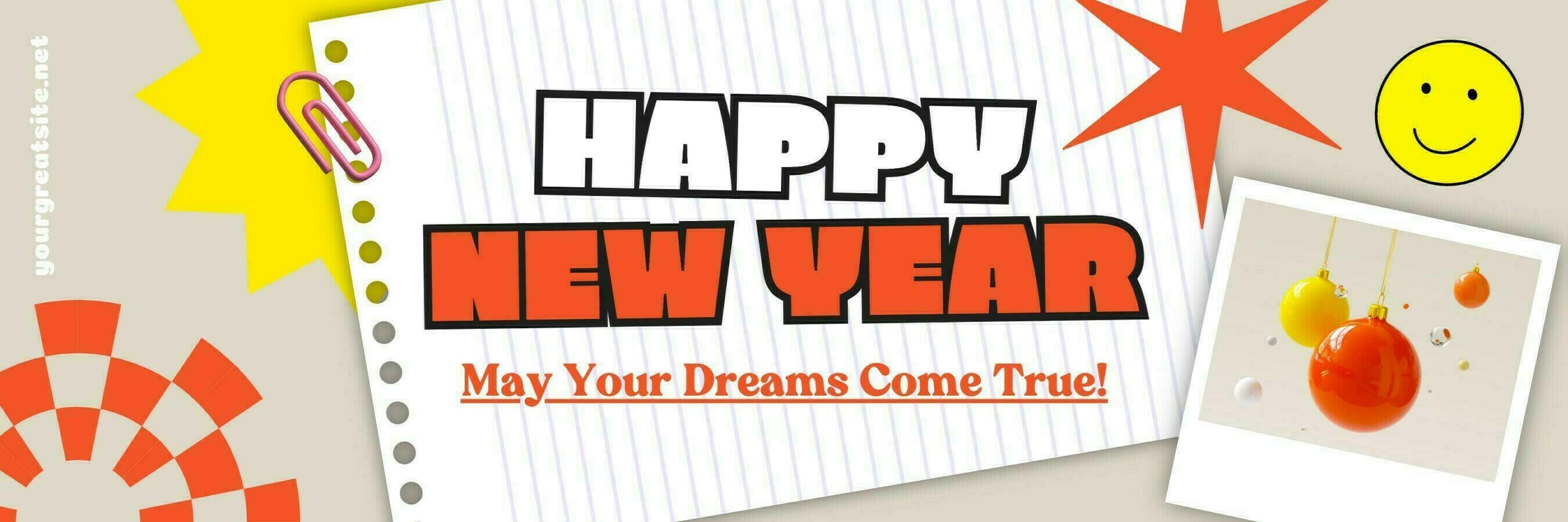 Happy New Year Twitter Header 36783170 Template