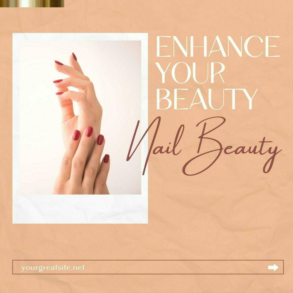Nail Beauty Instagram Post template