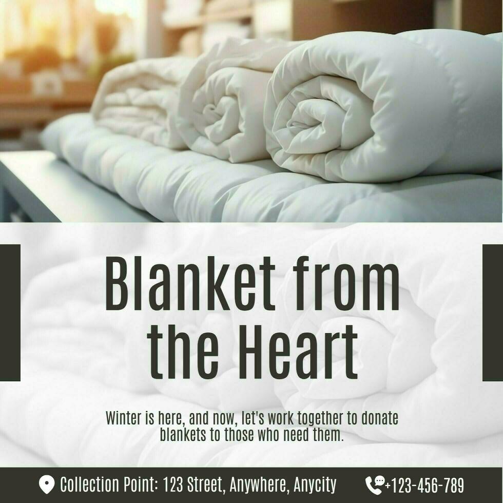 Blanket from the Heart Instagram Post template