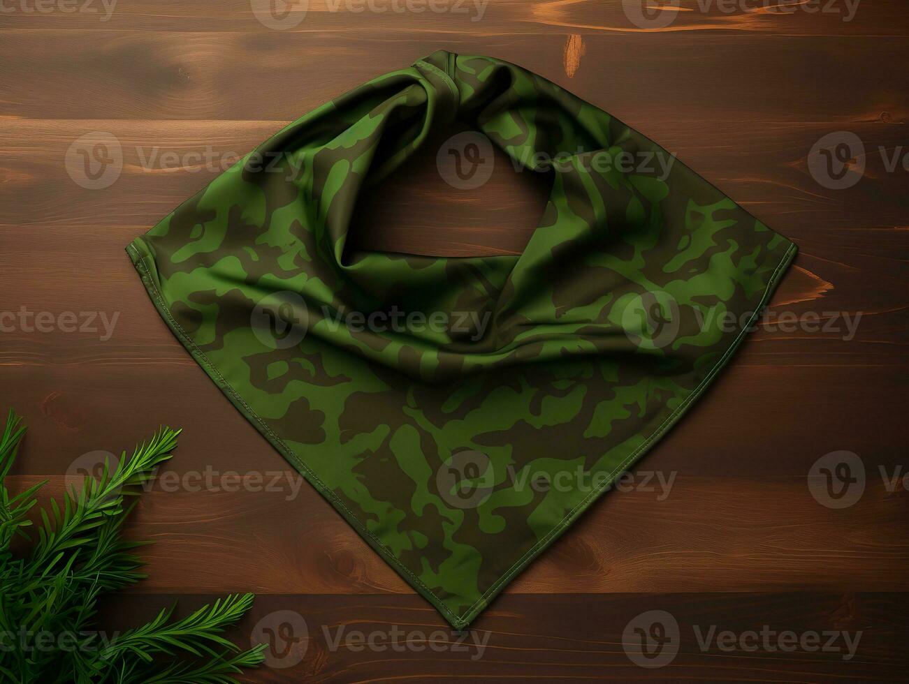 AI generated Versatile Bandana Mockup for Fashion and Functionality - AI Generated photo