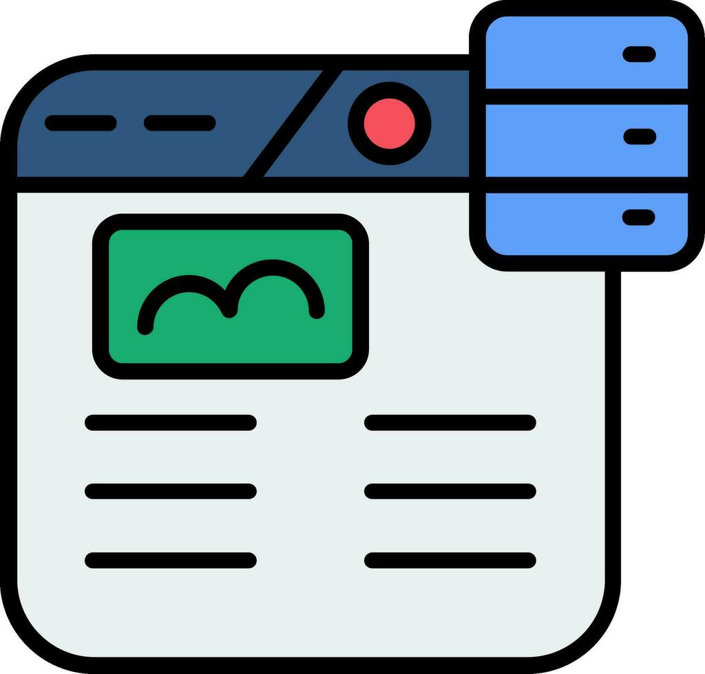 Web Hosting Vector Icon