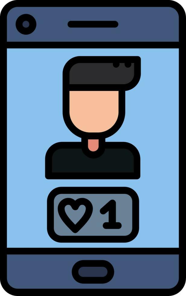 Profile Likes Vector Icon
