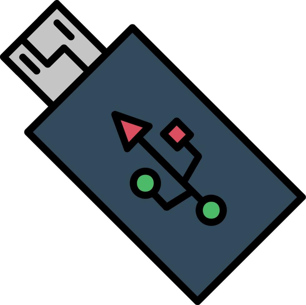 icono de vector de unidad usb