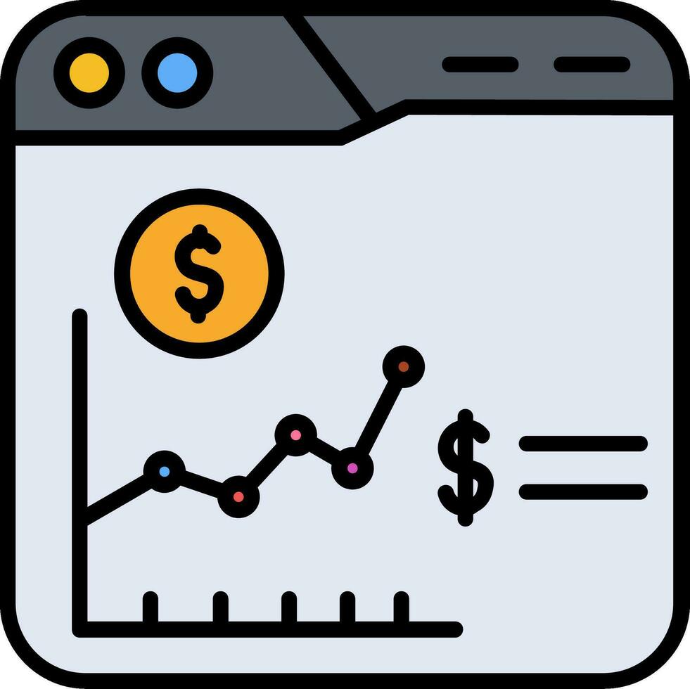 Stock Market Vector Icon