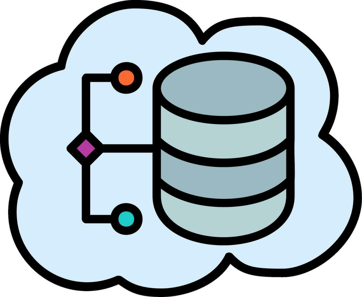 Cloud Data Vector Icon