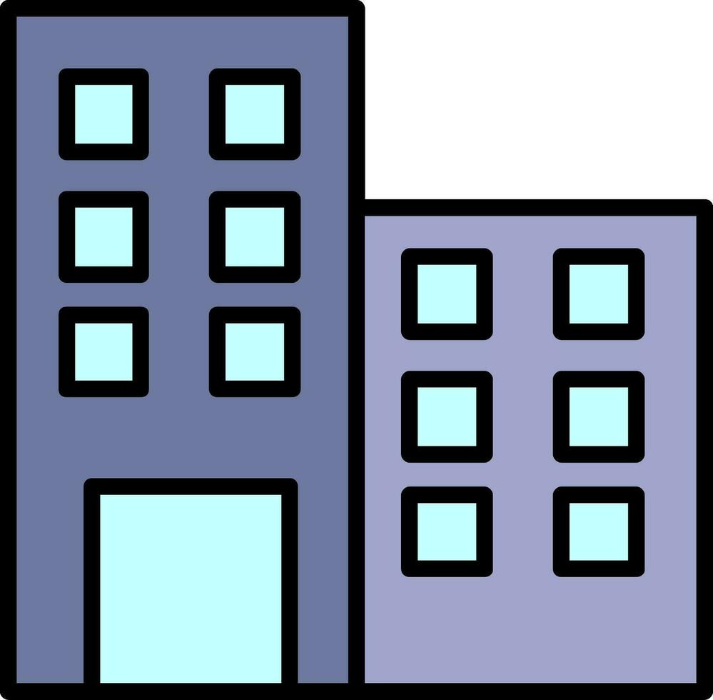 icono de vector de edificio