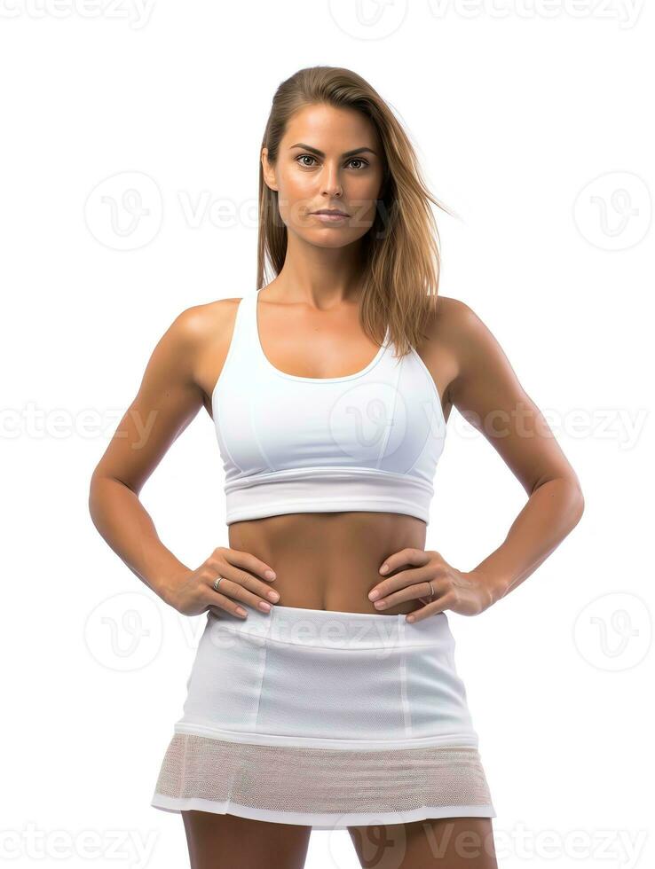 AI generated Champion Female Tennis Player, AI Generated photo