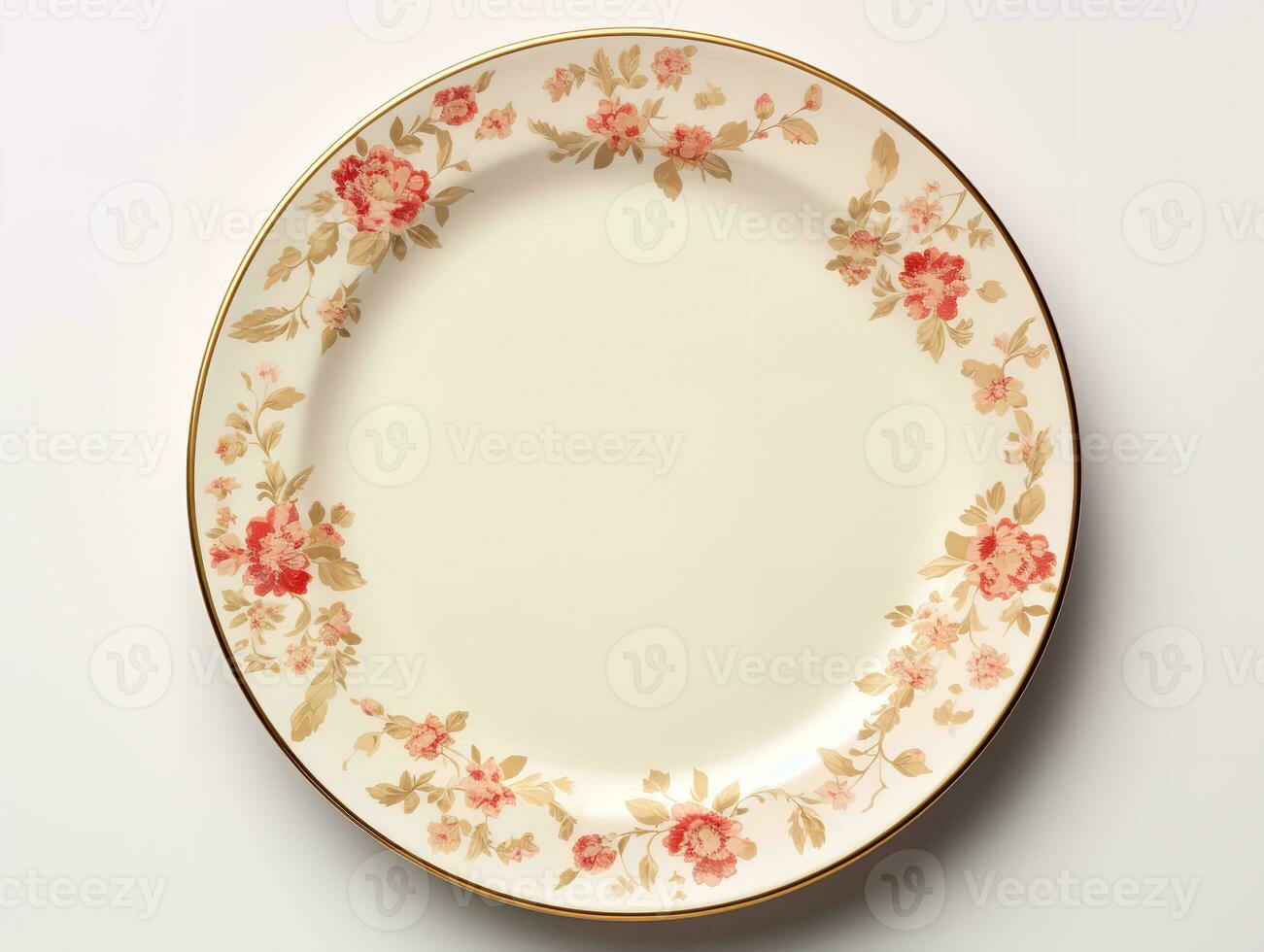 AI generated Elegant Ceramic Plate Mockup for Dining and Decor - AI Generated photo