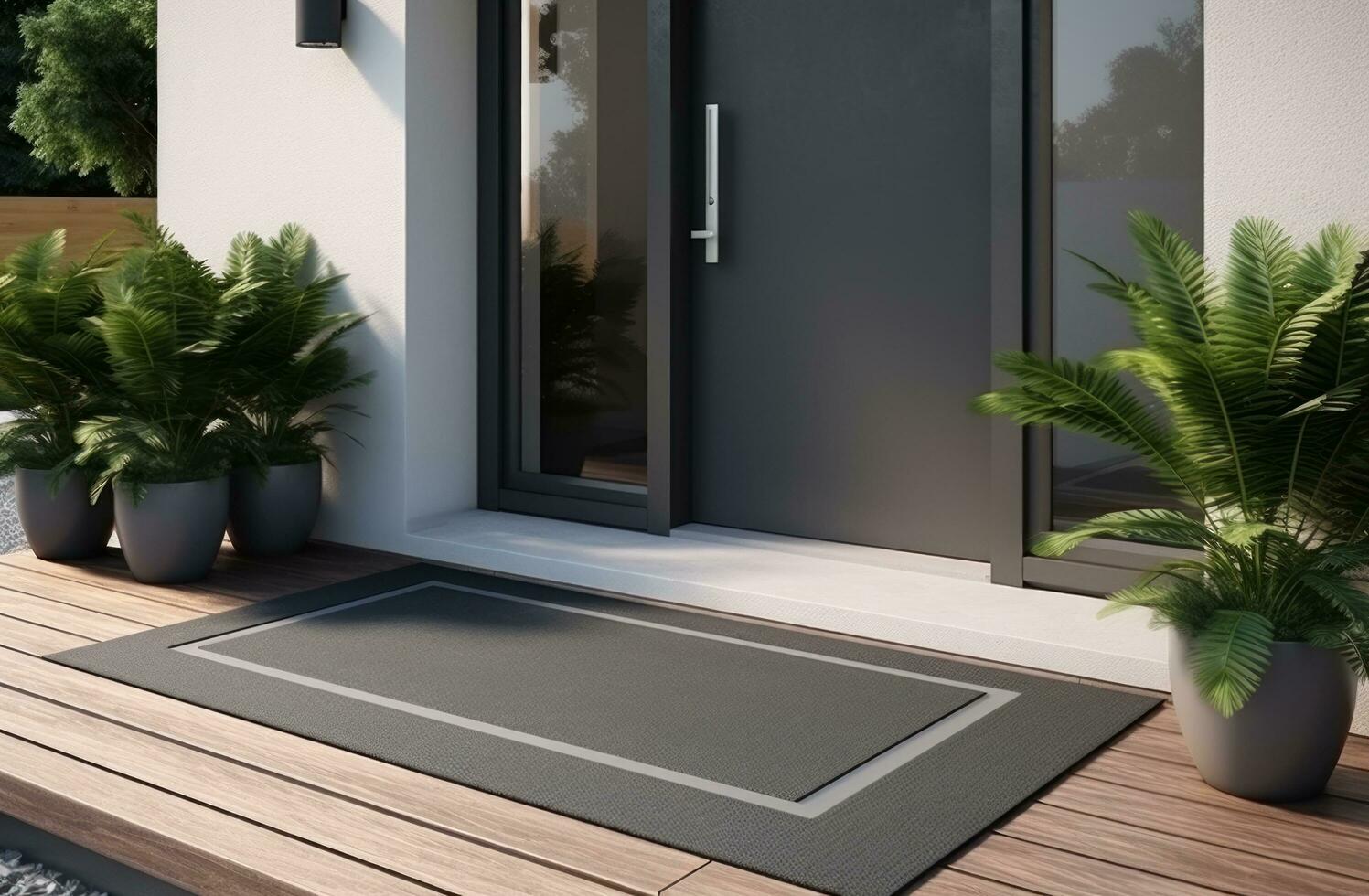 AI generated welcome mat for home, welcome doormat welcome doors photo