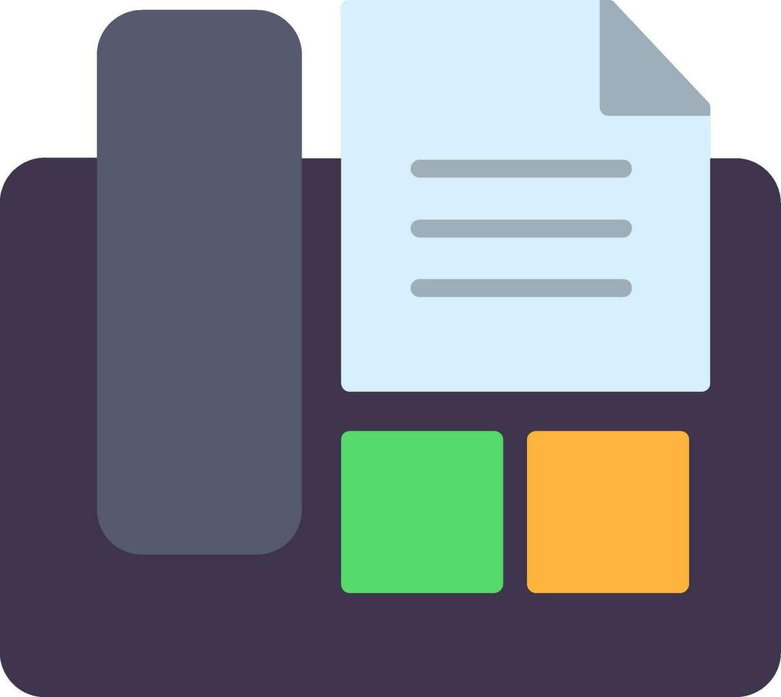 Fax Machine Vector Icon