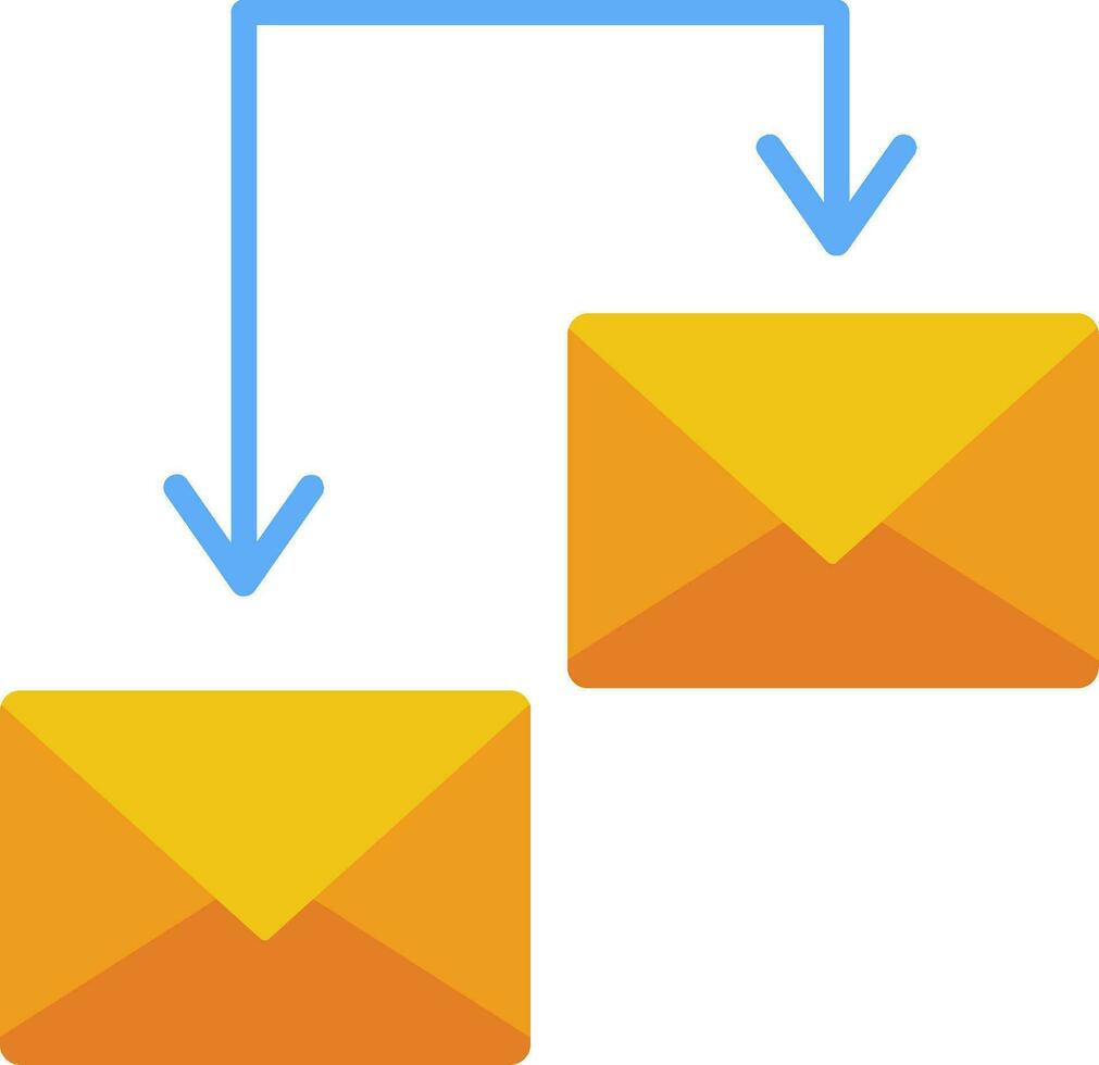 icono de vector de correos de intercambio