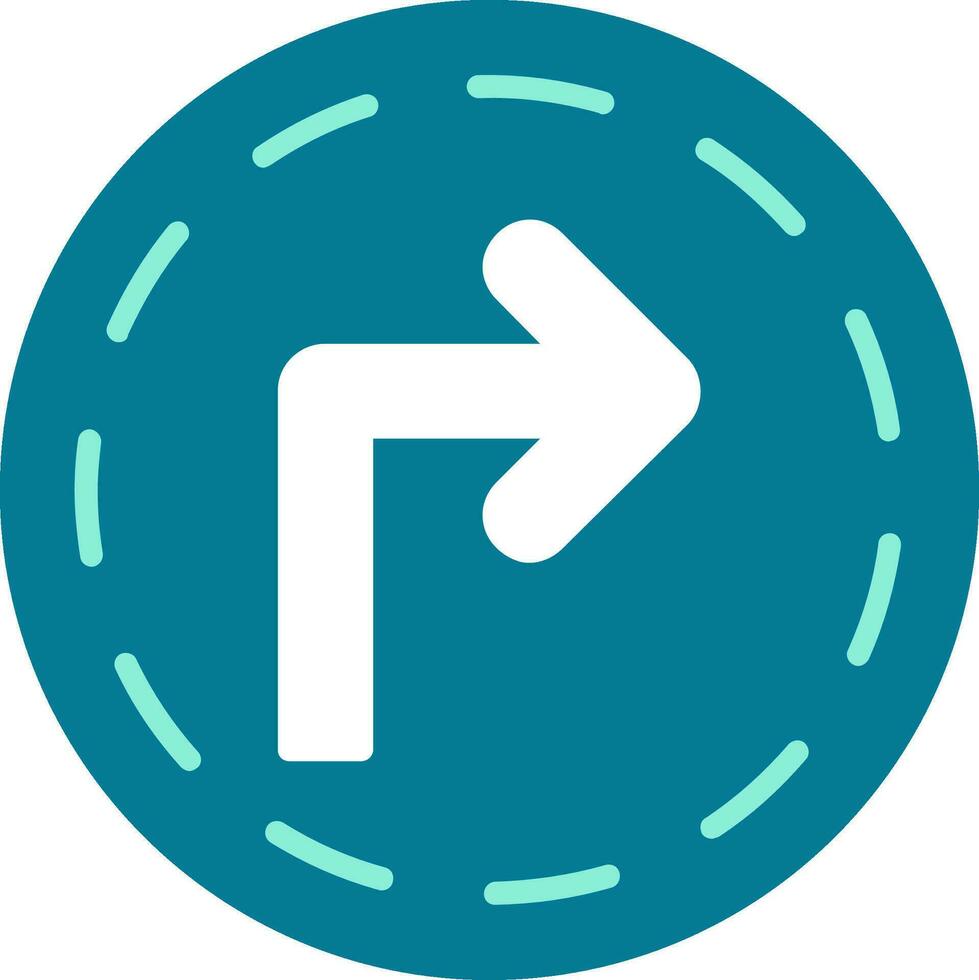 Turn Right Vector Icon