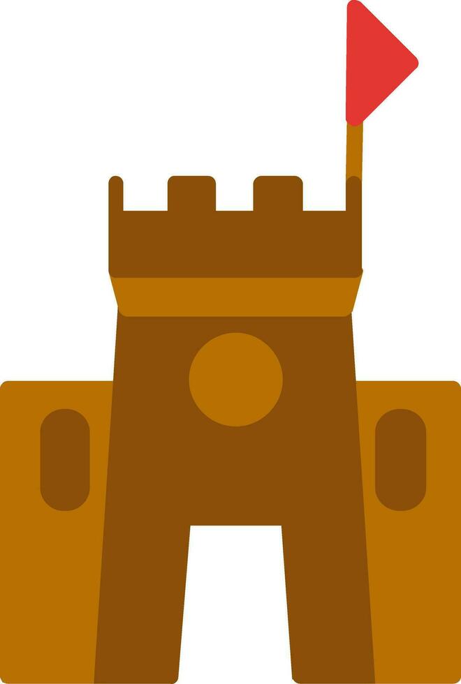 Sand Castle Vector Icon