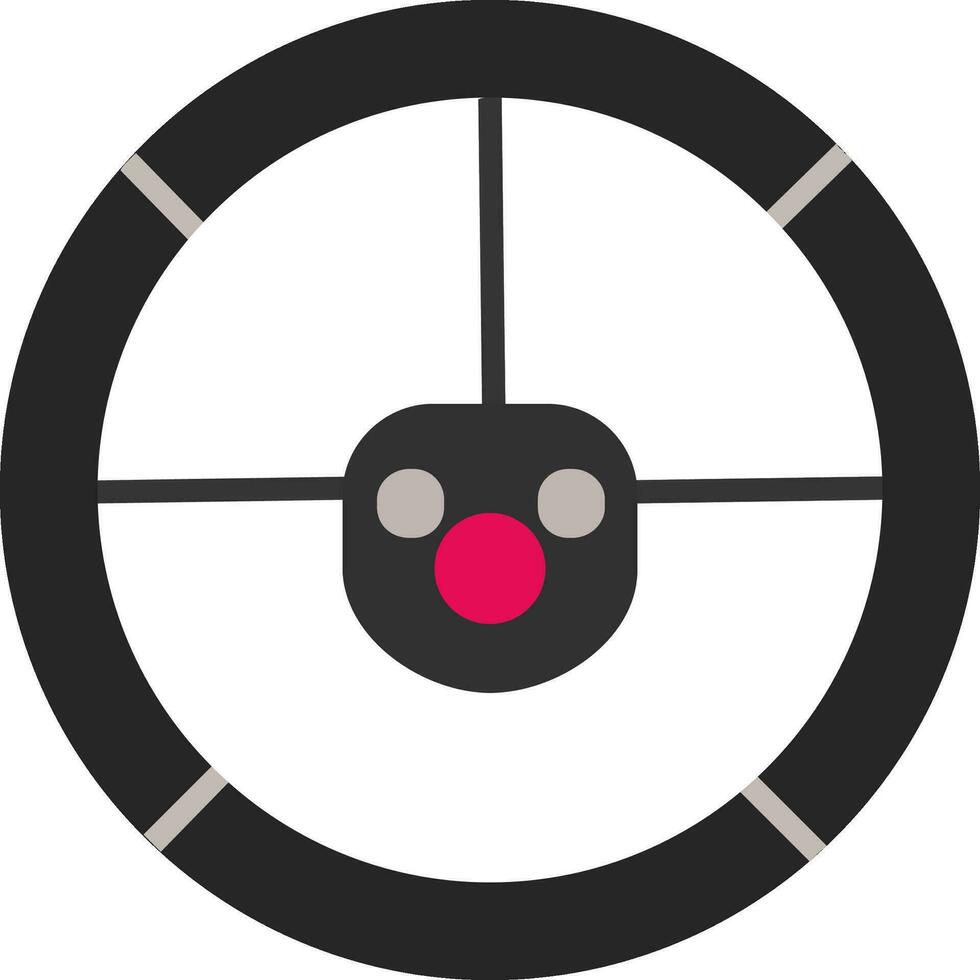 Steering Wheel Vector Icon