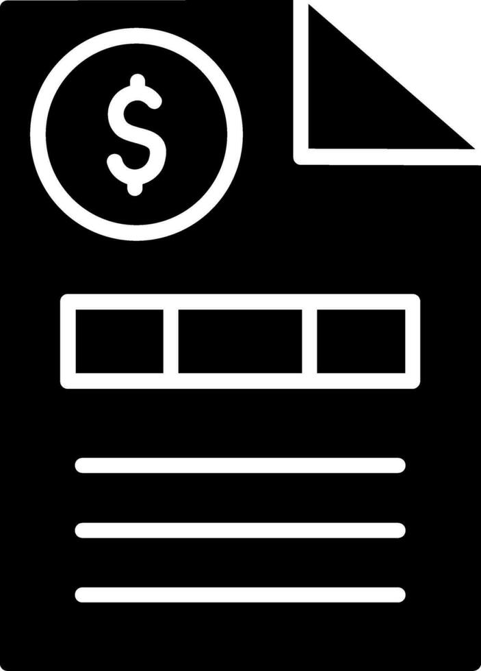 Invoice Vector Icon