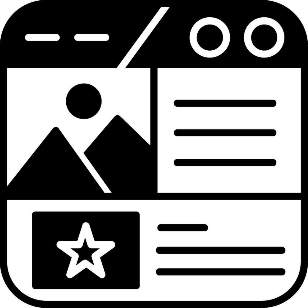 Landing Page Vector Icon