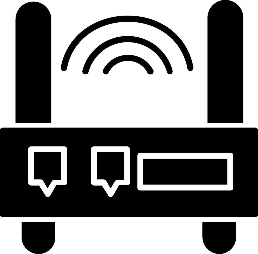 icono de vector de enrutador wifi