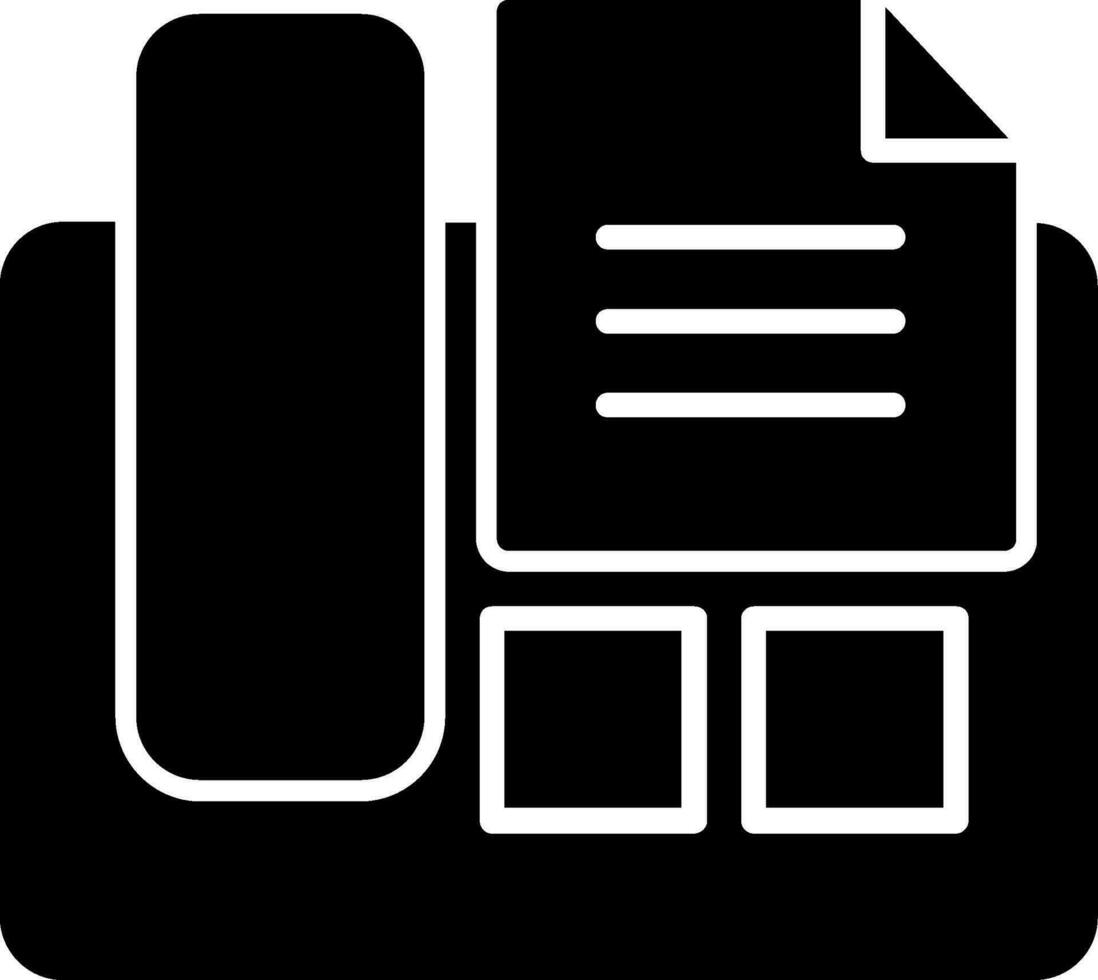 Fax Machine Vector Icon