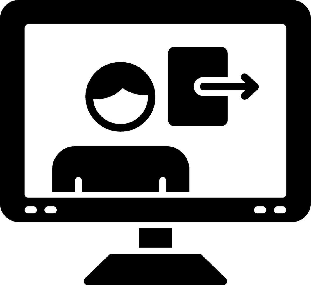 User Sign Out Vector Icon