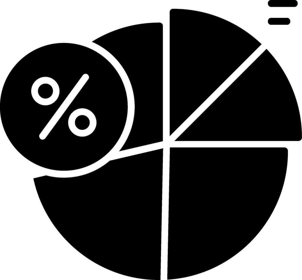 icono de vector de porcentaje