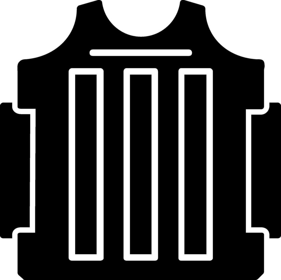 Bulletproof Vest Vector Icon