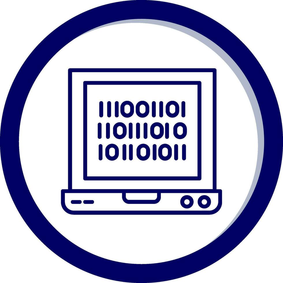 Binary Code Vector Icon