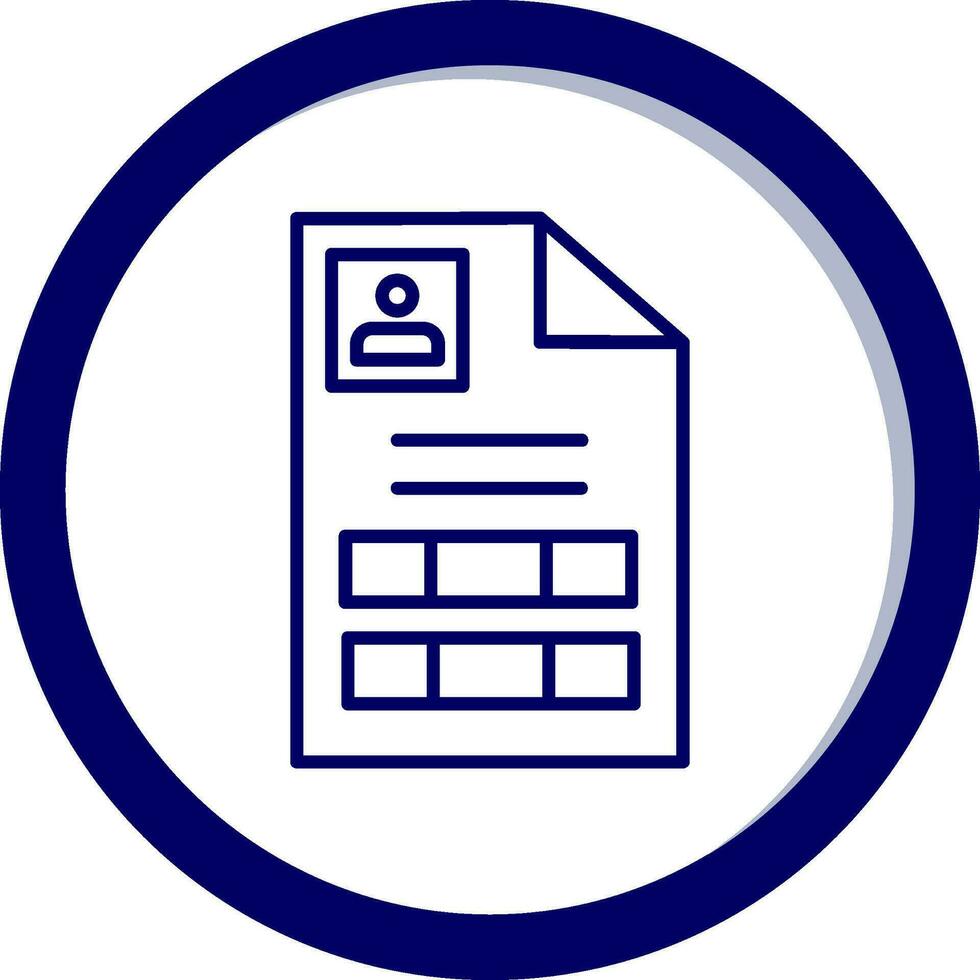 personal documento vector icono