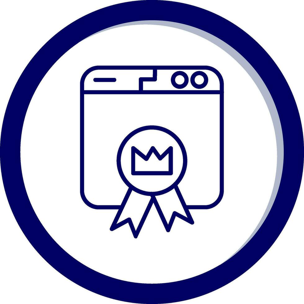 Premium Website Vector Icon