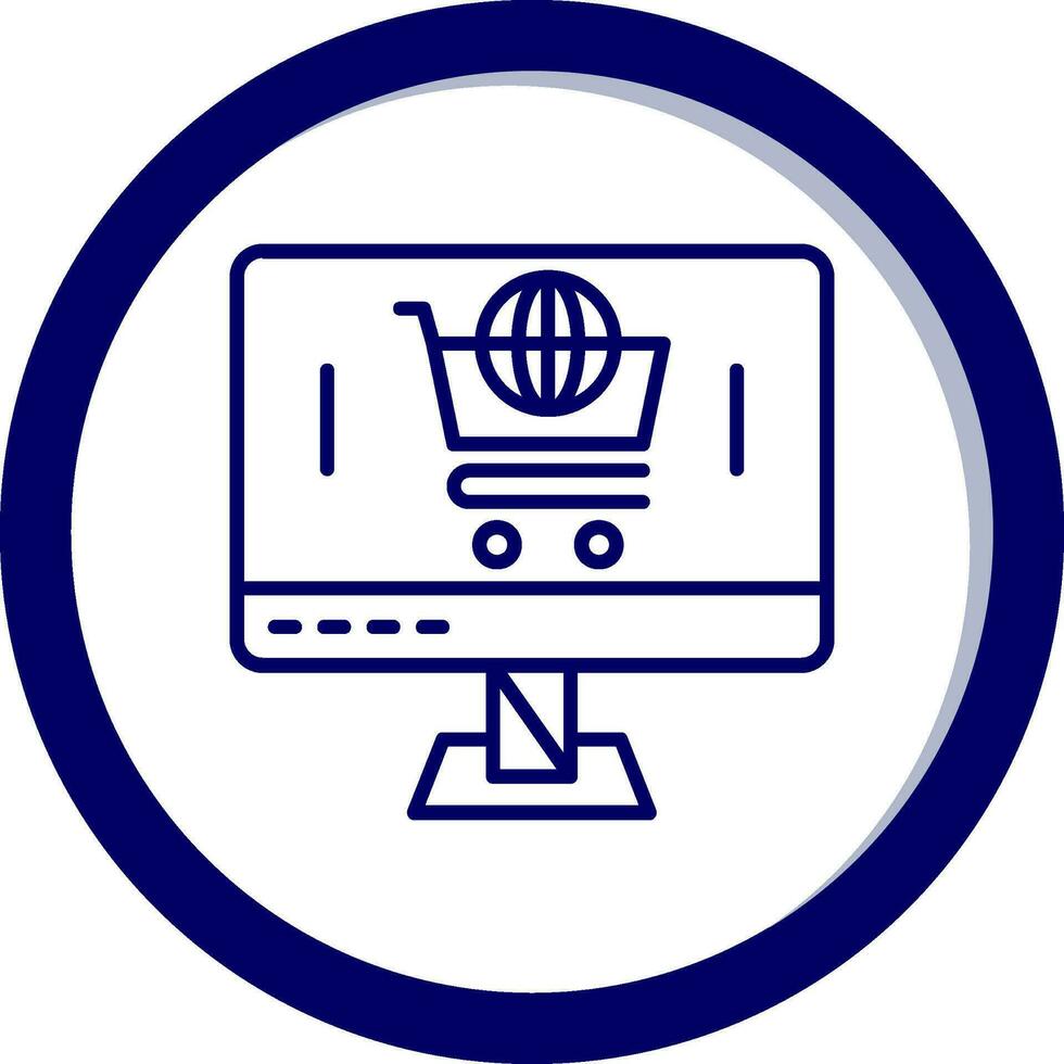 icono de vector de comercio electrónico