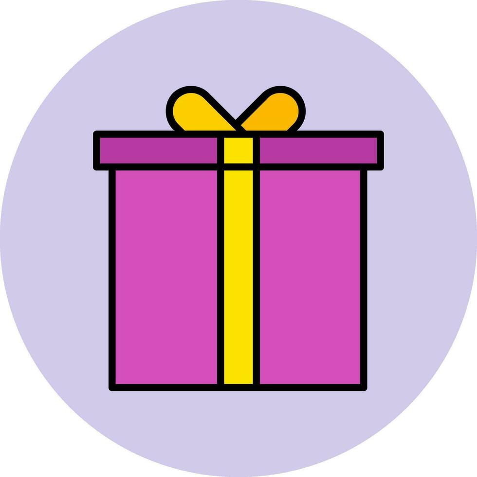 icono de vector de caja de regalo