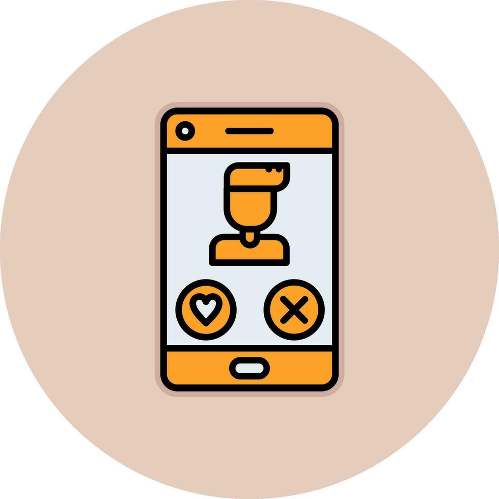 Dating App Vector Icon