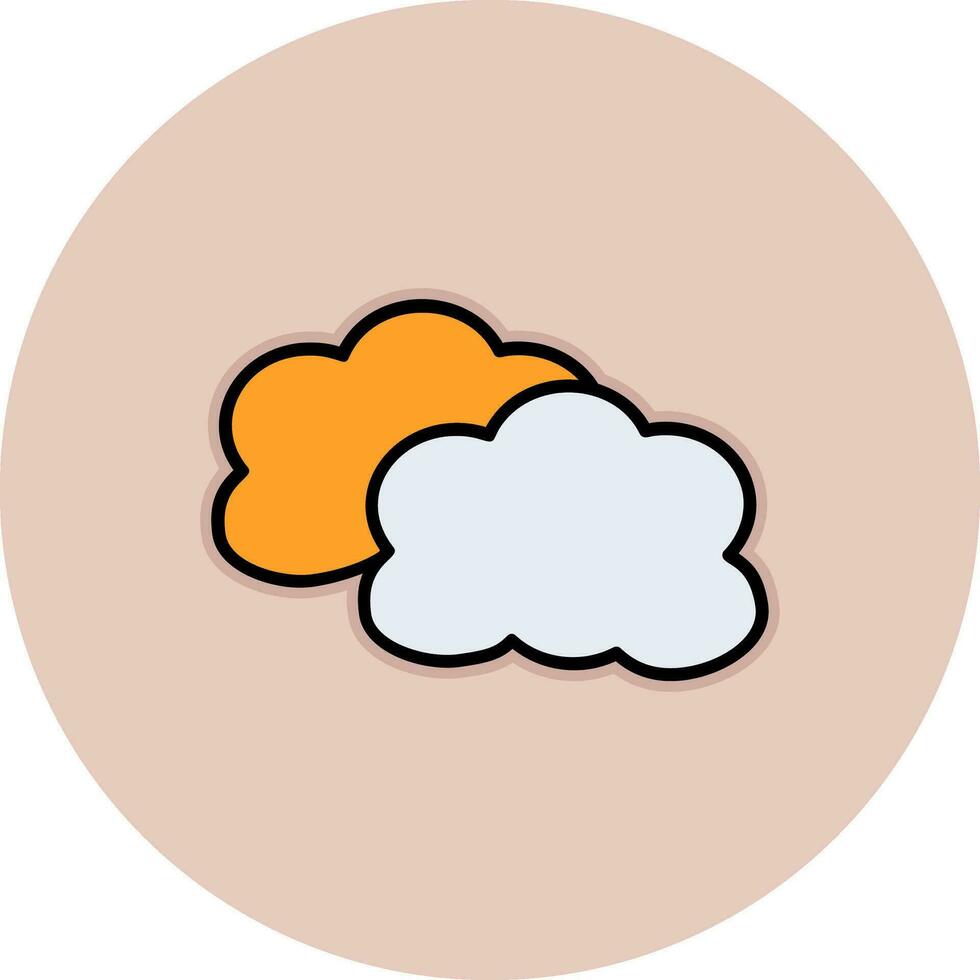 icono de vector de nube