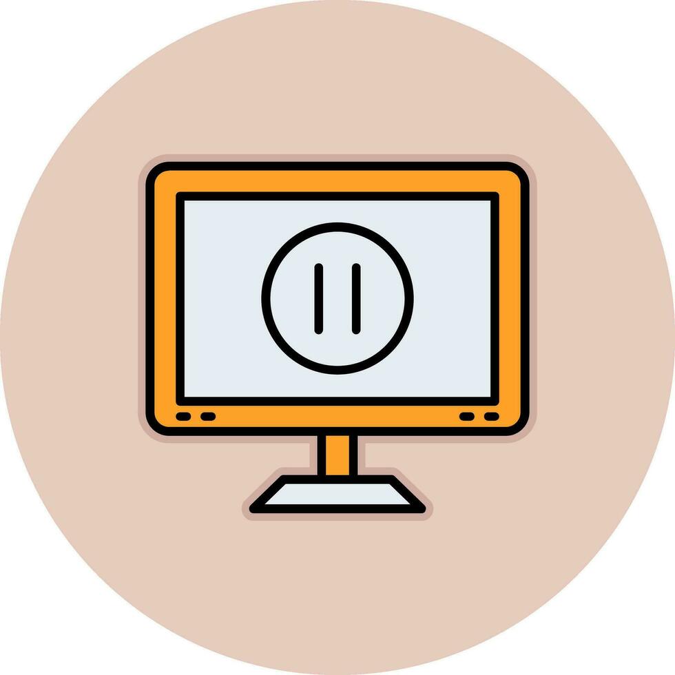 Pause Button Vector Icon