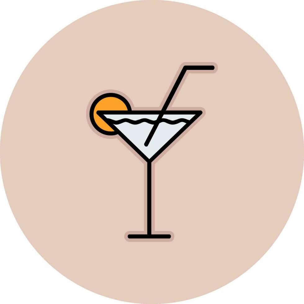 icono de vector de coctel