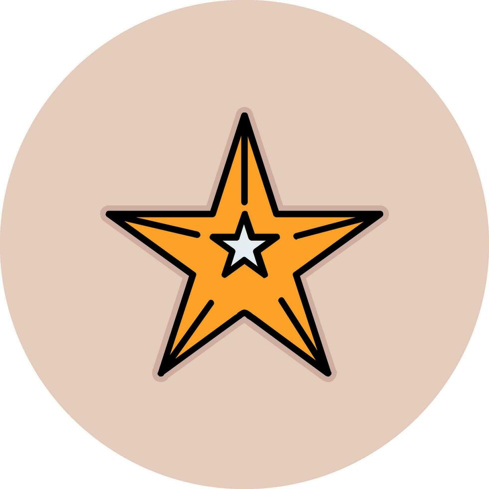 icono de vector de estrella de mar