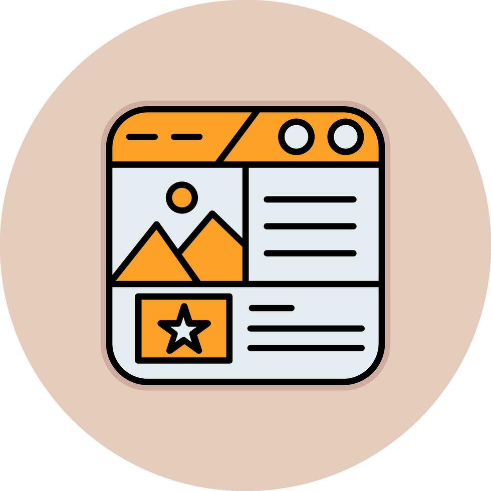 Landing Page Vector Icon