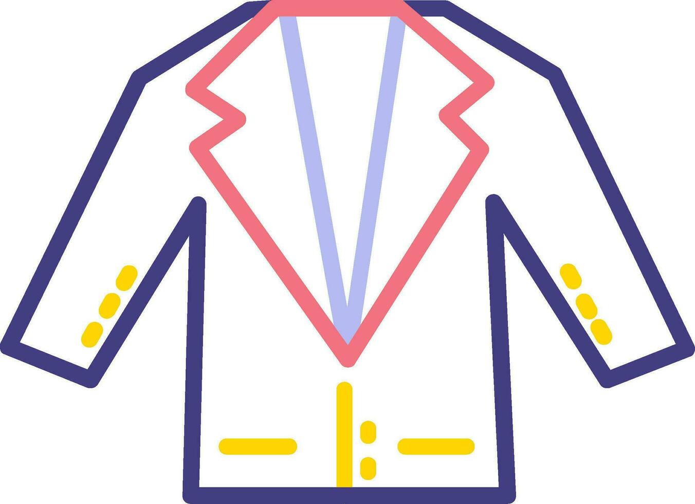 icono de vector de traje