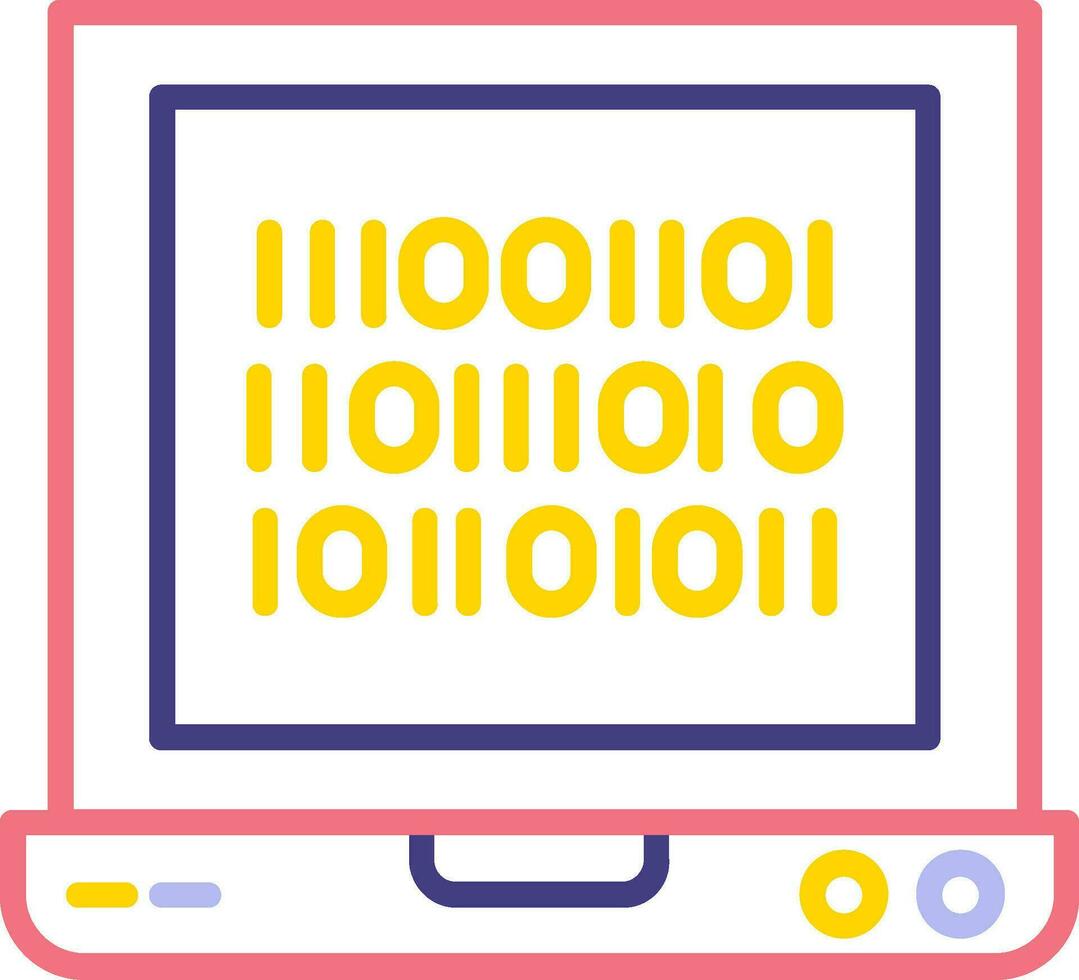 Binary Code Vector Icon