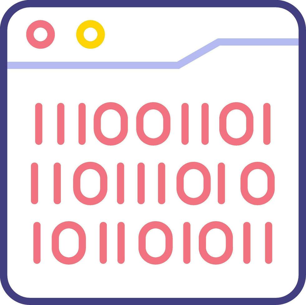 Binary Code Vector Icon