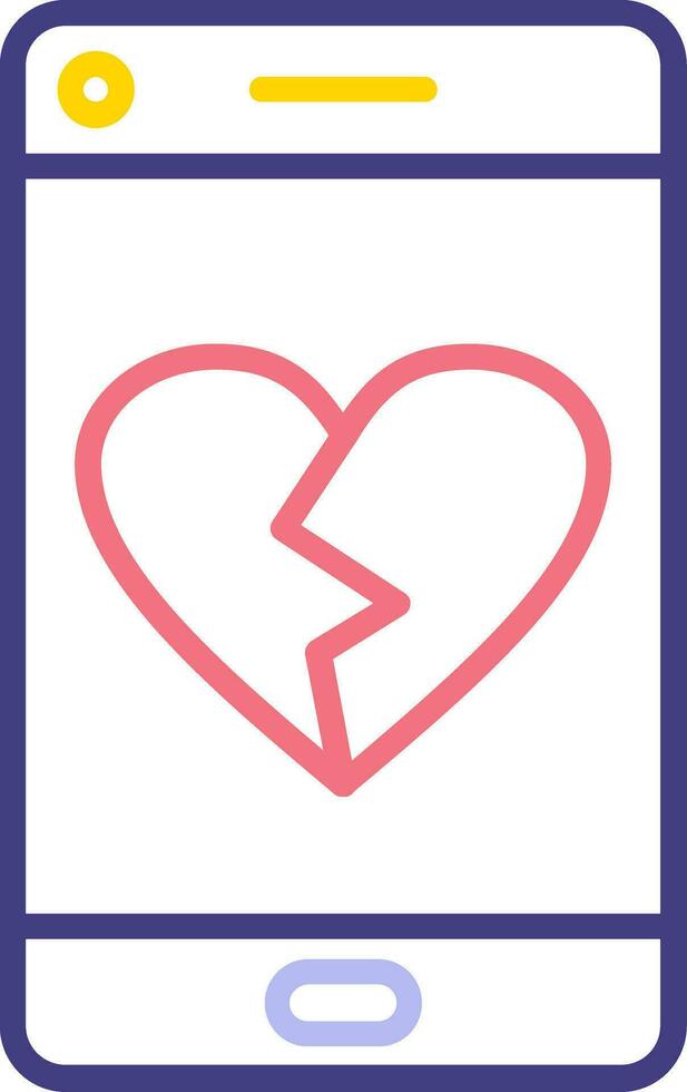 Heart Break Vector Icon