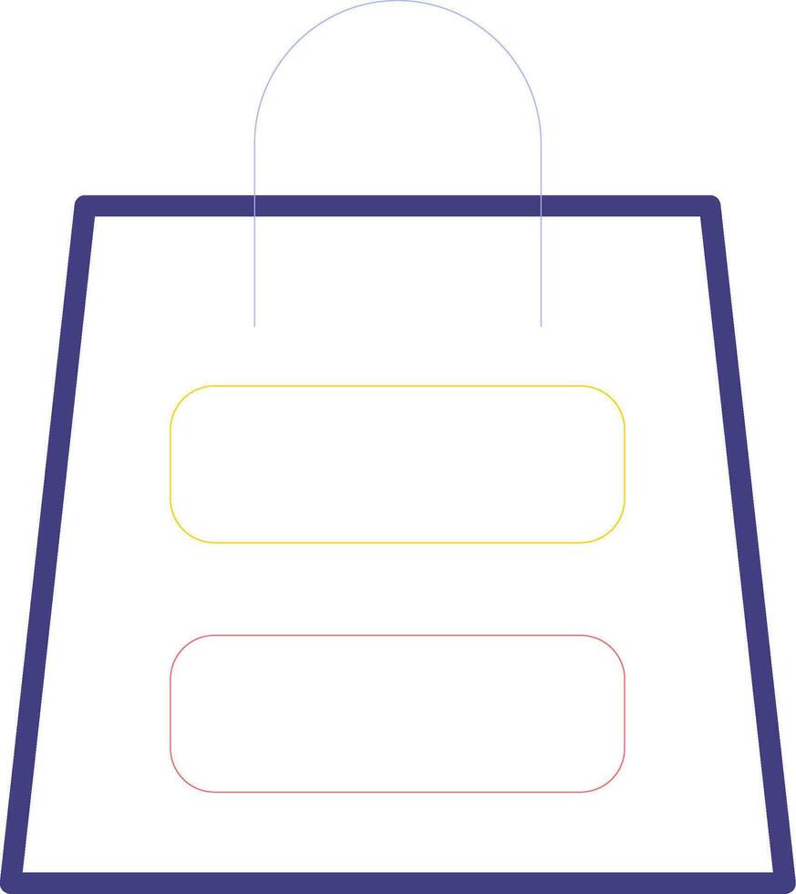 icono de vector de bolsa de compras