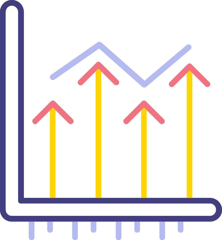 crecer arriba vector icono