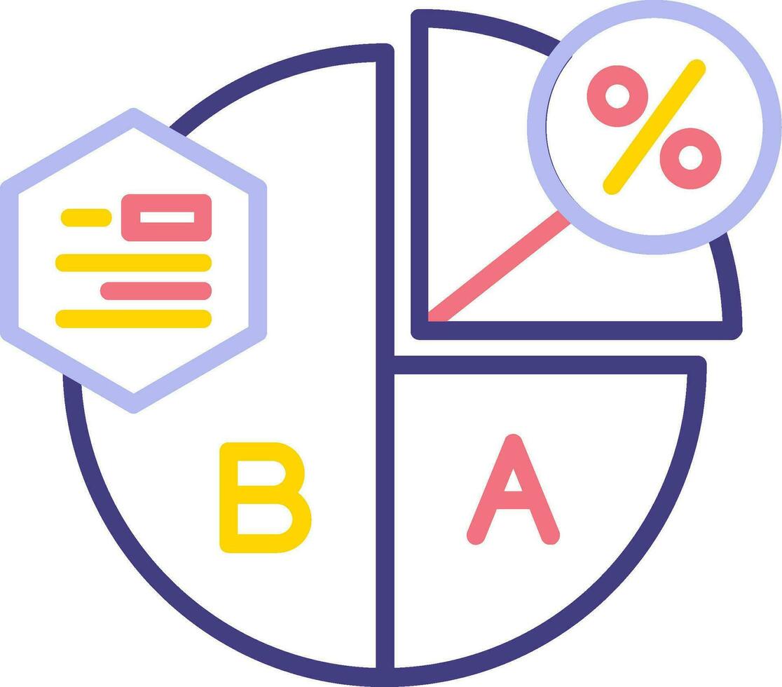 Pie Chart Vector Icon