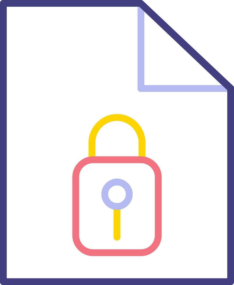 icono de vector de seguridad de datos