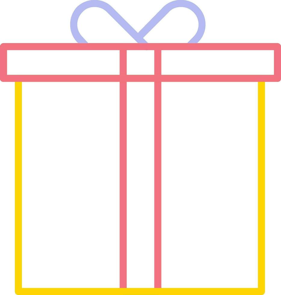 icono de vector de caja de regalo