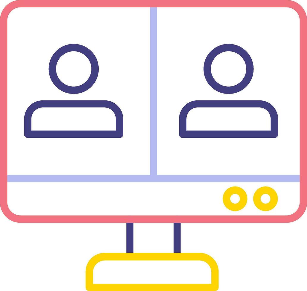 Online Meeting Vector Icon