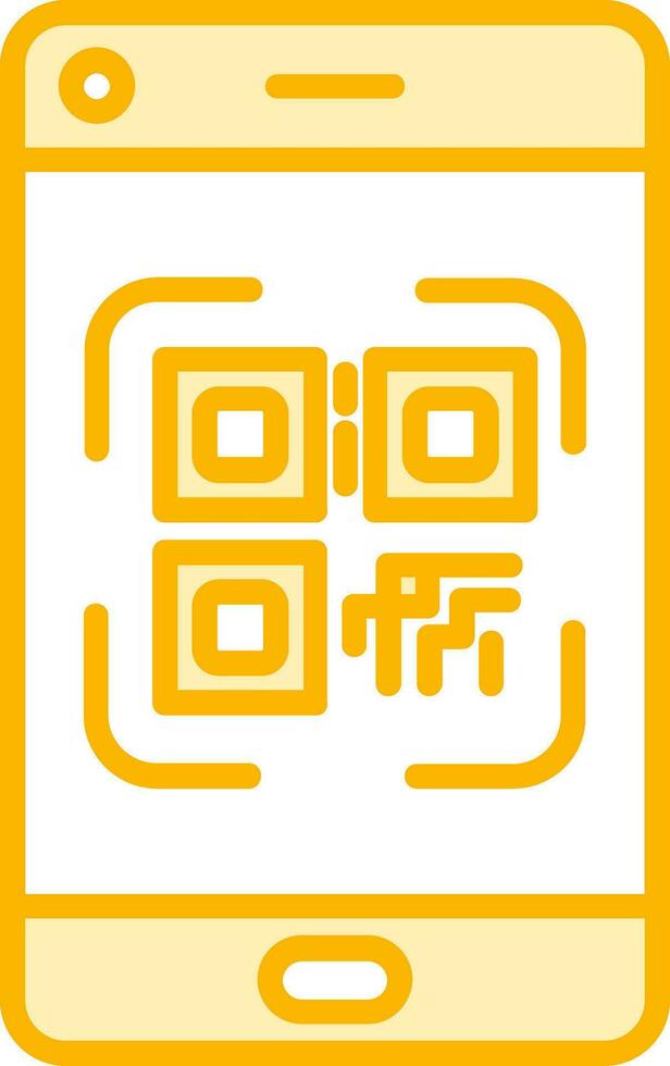 Smartphone Qr Code Vector Icon