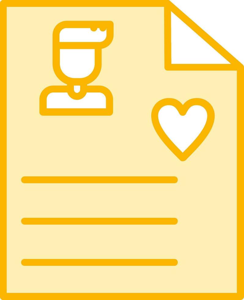User Biodata Vector Icon