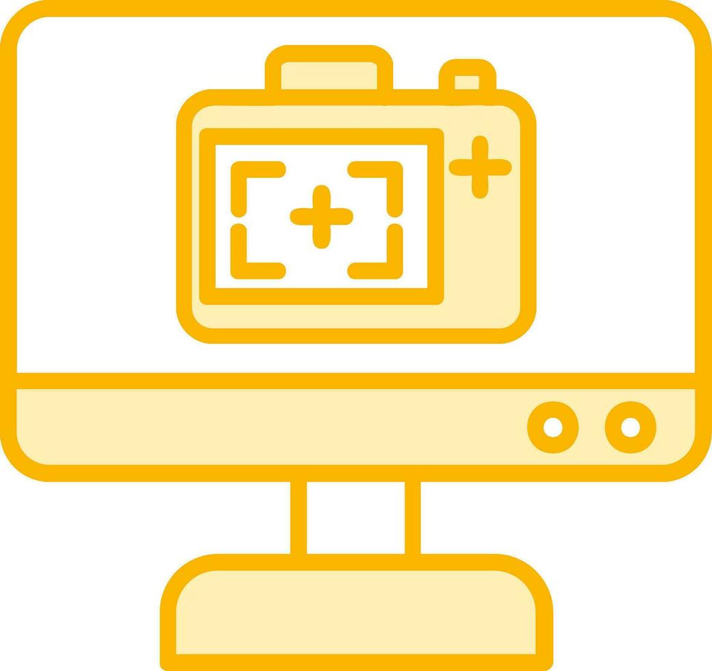 Monitor Screen Vector Icon