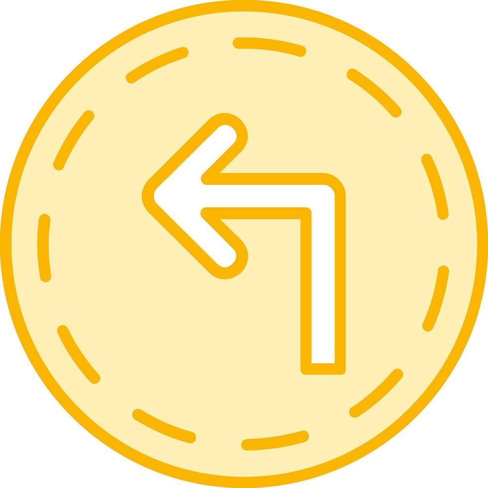 Turn Left Vector Icon